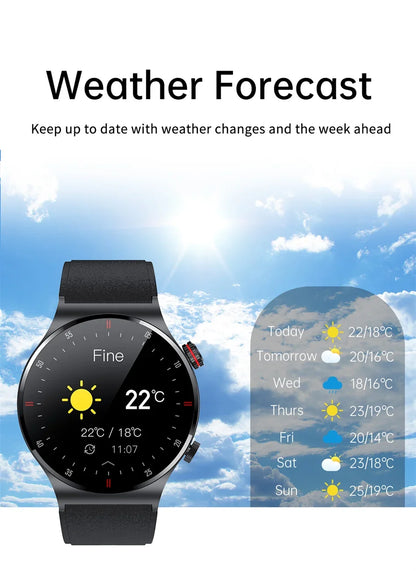 GPS ECG+PPG Bluetooth Call Smart Watch Men 2025 Sports Bracelet NFC Waterproof Custom Watch Face Men SmartWatch For IOS Android