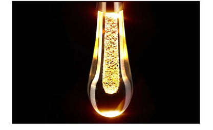Water Drop Ceiling Chandelier Bubble Crystal Hanging Lamp Dining Room Decor Bedroom Lamp Bar Cafe Led Lights Home Pendant Light