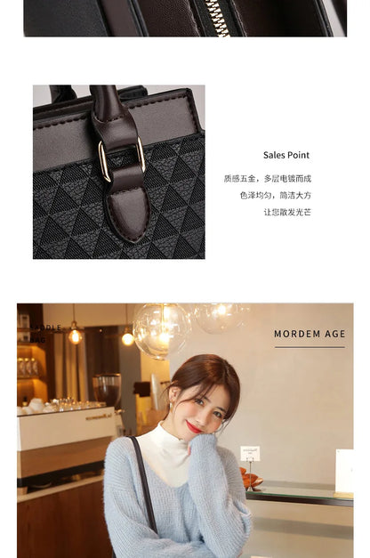 Elegant Women Shoulder Bag PU Leather Ladies Messenger Bag Fashion Single Totes Bag Korean Luxury Lady Handbags Bolsa Feminina