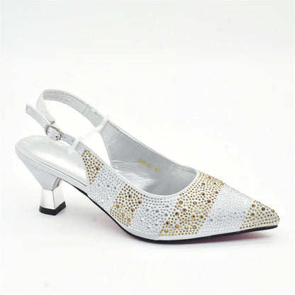 Designer Shoe and Bag Sets From Italy Original Italian Shoes and Bag Set for Women Wedding Shoes for Women Bride Party Pumps