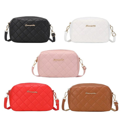 2025 New Small Messenger Bag For Women Trend Lingge Embroidery Camera Female Shoulder Bag Fashion Chain Ladies Crossbody Bags