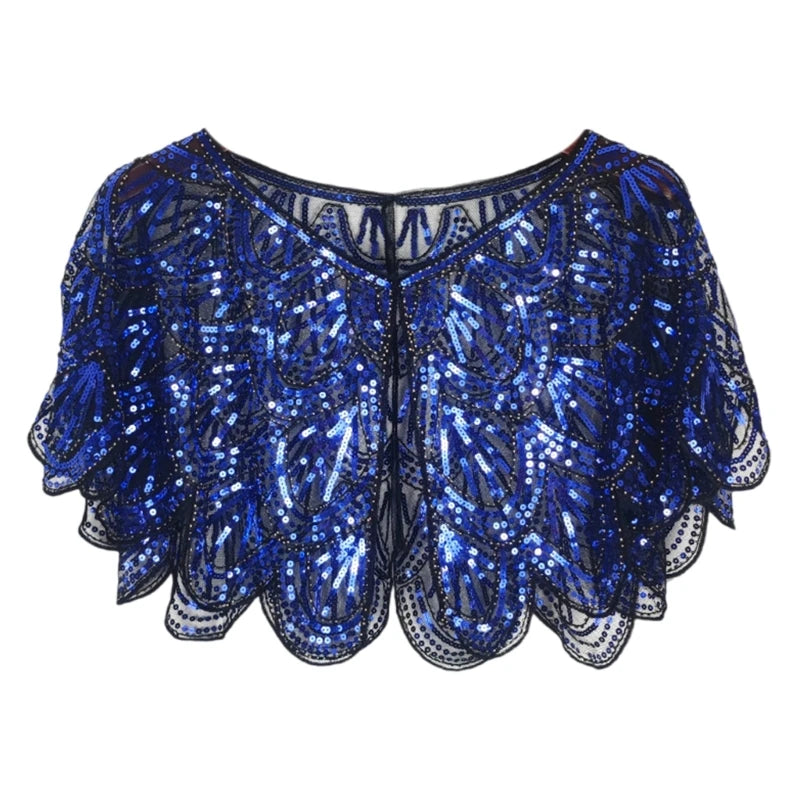 Sequins Lace Shawls Palaces Styles Women Shawls Sunscreen Hollows Out Cloak Tippet For Ladies Shawls Stylish Layering Women's