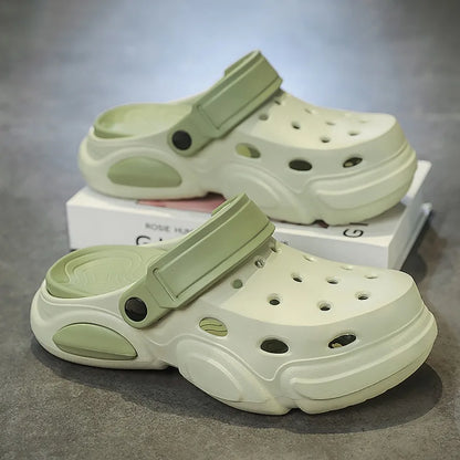 2026Summer Men's Slippers Outdoor Sandals Beach Comfortable EVA Soft Slides Clogs Casual Garden Shoes Men Indoor Home Slippers