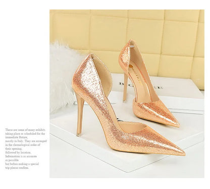 BIGTREE Shoes Sequin Cloth Women Pumps Fashion Wedding Shoes Luxury High Heels Women Shoes Stilettos Heels Sexy Party Shoes 2026