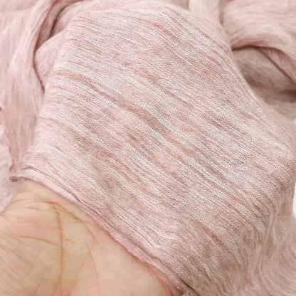 Fashion Crinkle Cotton Royan Hijab Scarf for Muslim Women Islamic Long Soft Shawls Wraps Short Tassel Bufanda Accessories