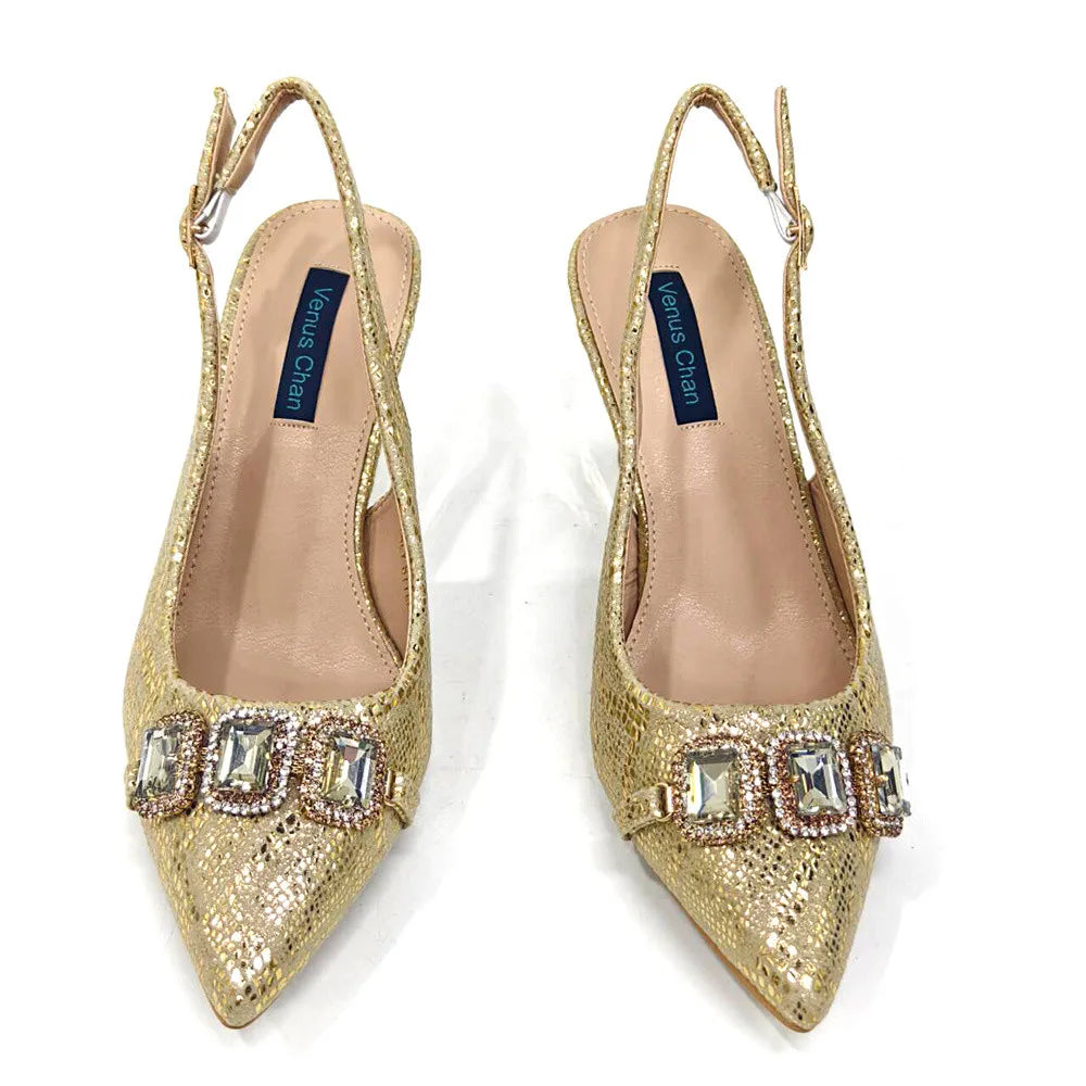 Newest Style Teal Sky Color Platform Design Peep Toe Ladies Shoes Matching Bag Set For Mature Women Heel Party Pump
