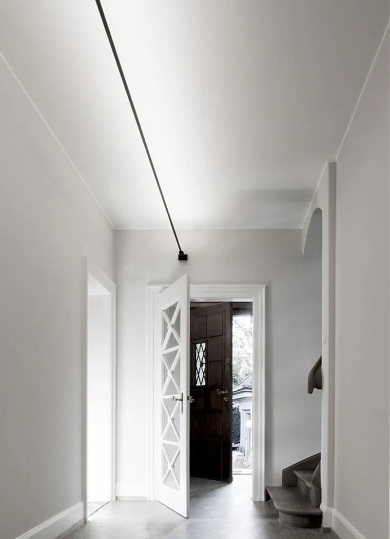 Led Wall Light Modern Skyline Steel Strip Luminous Linear Creative Linear Light For Indoor Living Room Bedroom Home Decor Light