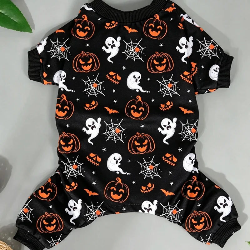 Dog Halloween Pajamas Dog Costumes Pjs Stretchy Funny Pet Costumes Clothes Outfit Pajamas for Medium Dogs