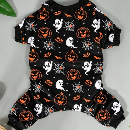 Dog Halloween Pajamas Dog Costumes Pjs Stretchy Funny Pet Costumes Clothes Outfit Pajamas for Medium Dogs