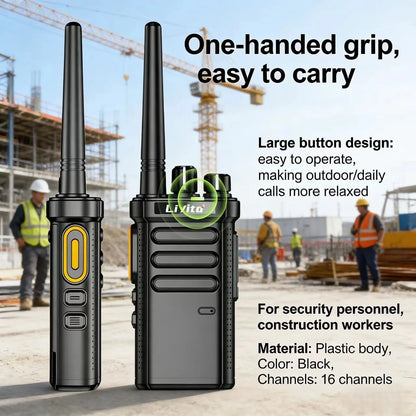 Motolola Analog Walkie Talkie 9800mAh 8W Long Range Two-Way Radio USB-C Fast Charge 16CH K-Type Headset Pro Radio for Camping