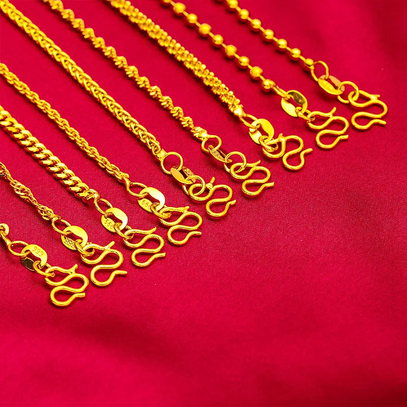 Twist Boss Chain Women's 24K Gold AU999 - Highly versatile twisted gold boss chain, fits all wrist sizes and shapes perfectly