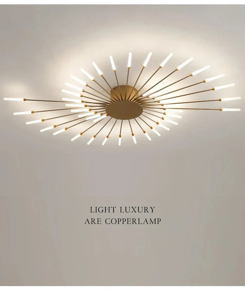 Modern Firework s Led Ceiling Lamp Creativity Living Dining Room Ceiling Chandelier Home Lighting Bedroom Light Luster Luminaire