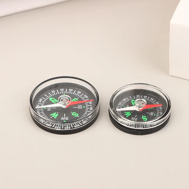 35/40MM Handheld Compass ABS Camping Pocket Compass Portable Navigation Climbing Riding Children Gift Outdoor Survival Gear