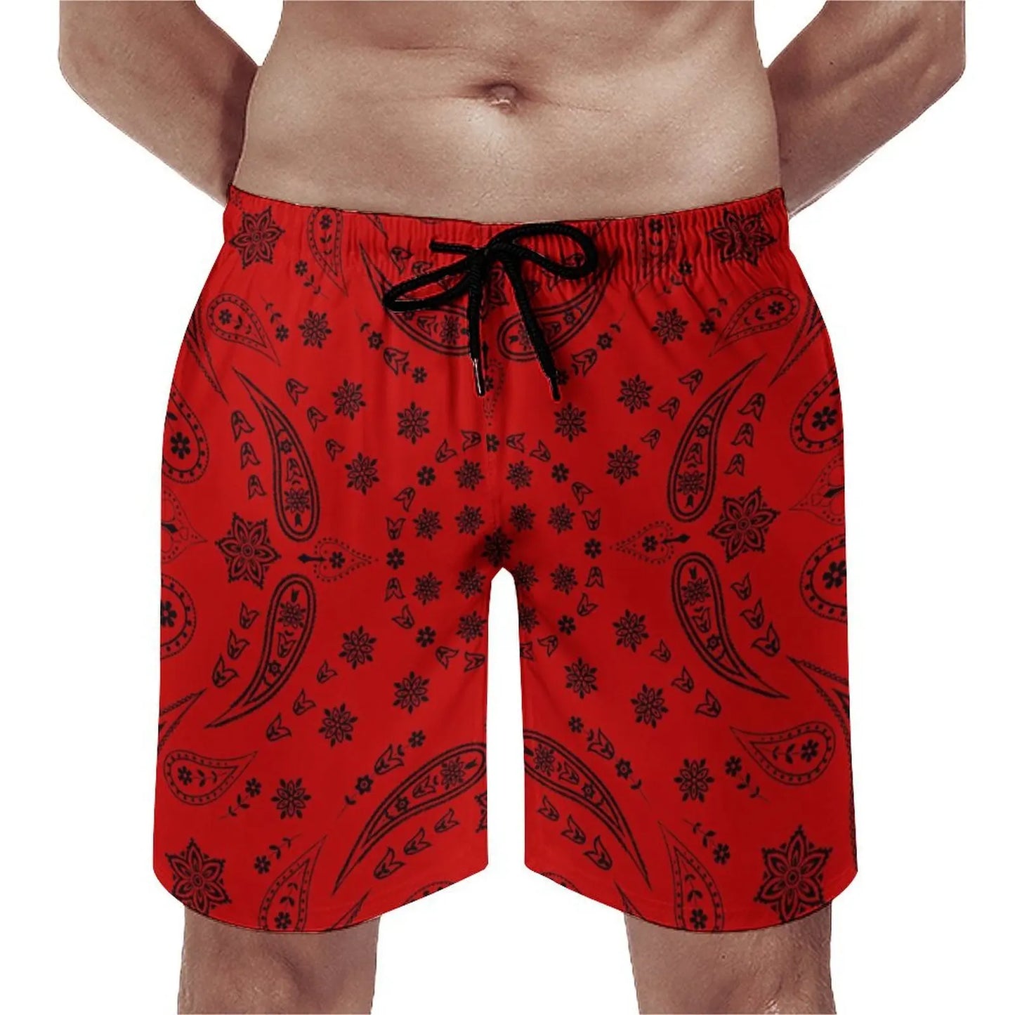 Customizable Bandana Men'S And Women'S Swimsuits Women One Piece Swimsuits Men Swimming Trunks And Beach Couple Outfits
