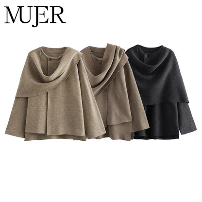 MUJER Plush Winter Coats for Women Asymmetric Scarf Demi-season Jacket for Women Parkas Long Sleeve Padded Coat Woman Jacket