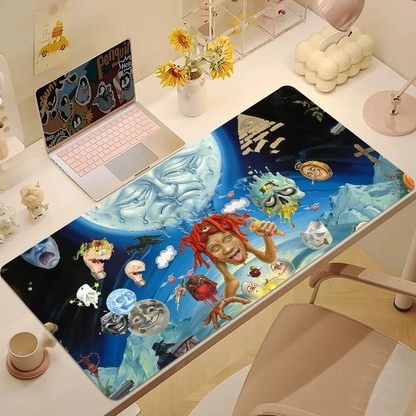 Singer T-Trippie Redd Mouse Pad Large Cute Non-slip Lockedge Desktop Computer Desk Mat Keyboard MousePad Office Gamer Student
