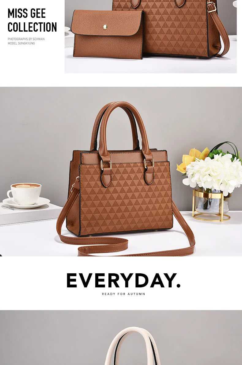 Elegant Women Shoulder Bag PU Leather Ladies Messenger Bag Fashion Single Totes Bag Korean Luxury Lady Handbags Bolsa Feminina