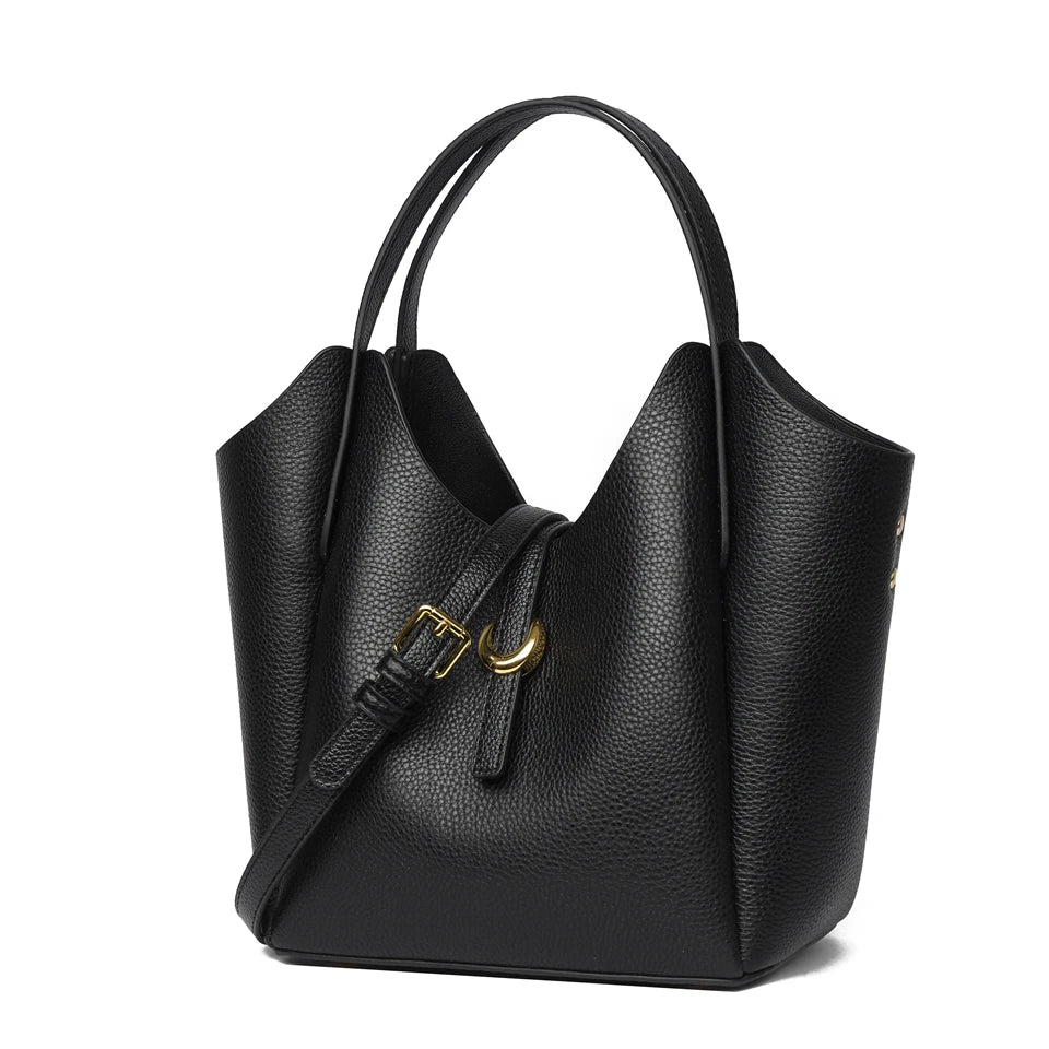 100% Genuine Cow Leather Handbag Women Fashion Elegant Crossbody Bags for Ladies Small Hand Bag Cowhide Shoulder Bags Designer