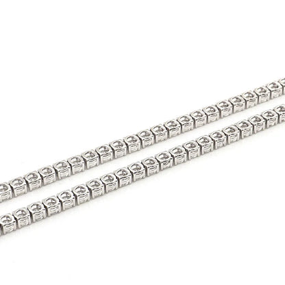 Provence Moissanite Necklace for Women Man Sterling Silver Link Chain 2/3/4/5/6 mm D Color VVS1 S925 Tennis Necklace for Ladies