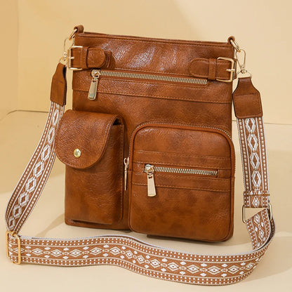 Designer Luxury Handbags 2025 New Vintage Soft Leather Tote Bags For Women Multi-pocket Shoulder Messenger Bags High quality Sac