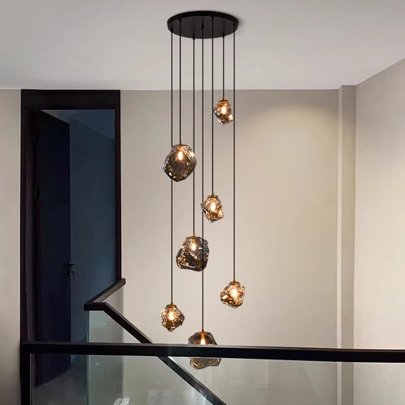 Modern Stair chandelier Pendant lights indoor lighting Ceiling lamp hanging light led Chandeliers for living room indoor lightin