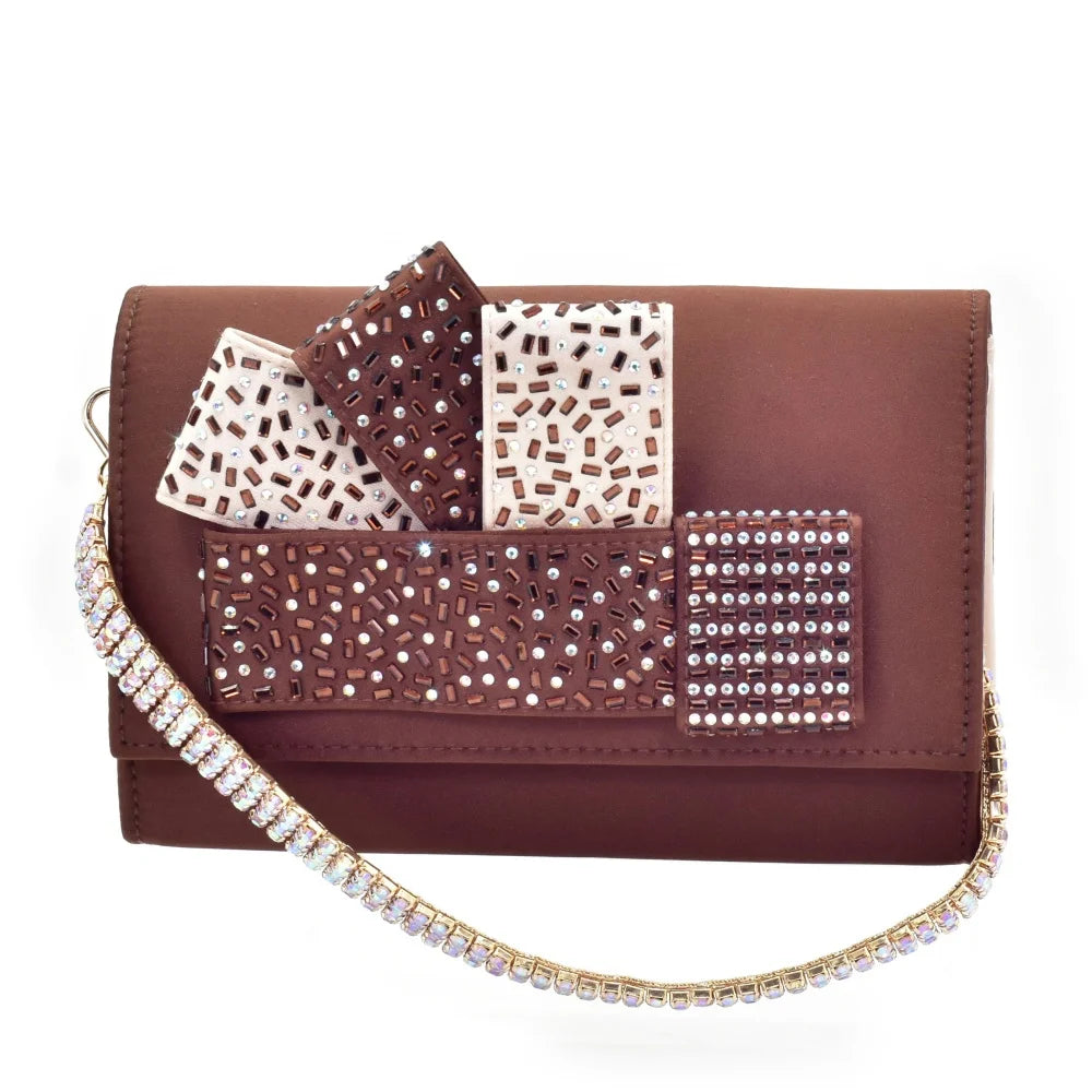 Italian Wedding Matching Shoes and Bags Decorated with Rhinestone African Shoes and Bags Matching Set Ladies Shoes Luxury