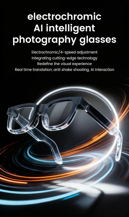 2026 Smart Glasses With AI Voice Assistant AI Voice Wake Up AI Photo Recognition New Intelligent Q&A Interactive Eyewear