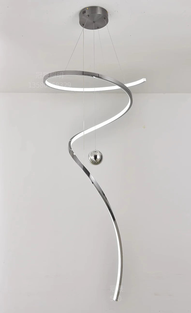Modern home decor led lights pendant light lamps forstaircase Chandeliers for living room hanging light indoor lighting