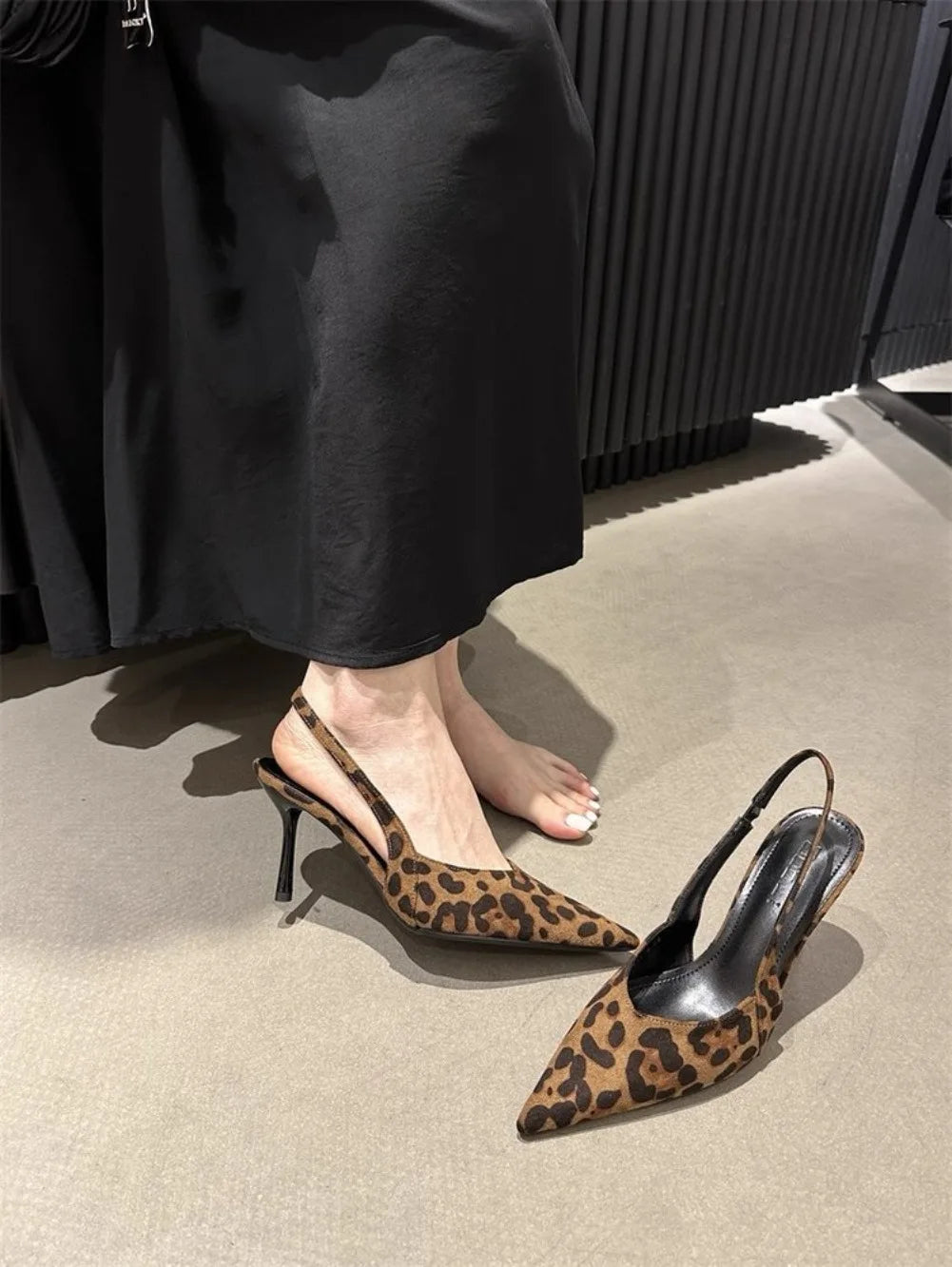 Luxury High Heels Sandals Women Sexy Pointed Toe Shoes for Woman Slippers New Party Shoes Pumps Elegant Slides Mujer Zapatos
