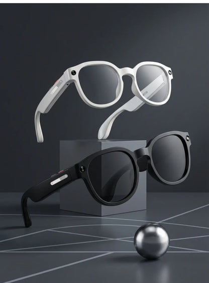 AI Smart Glasses 800W Anti Shake HD Camera Video Recording Languages Translation Sunglasses Bluetooth Call Music Play Man Women