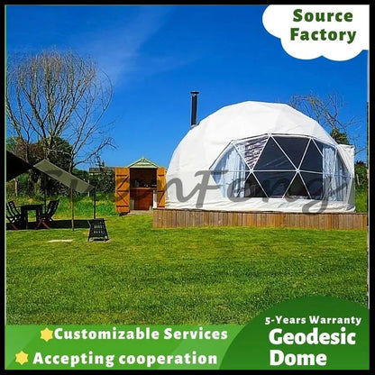 4 Season Glamping Dome Tent, Luxury PVC Canvas Living Dome, Factory Direct Cheap Price for Hotel & Leisure Use