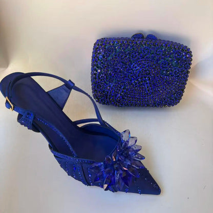 Insightlink Latest Shoes Women Luxury Rhinestone Crystal Pumps 2024 New Fashion Slippers Sandals Party Low Heels Elegant Italian