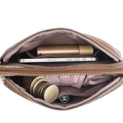 Luxury Designer Women's Shoulder Bag Fashion Print Purse Ladies High Quality Leather Crossbody Bag Messenger Commuter Sac A Main