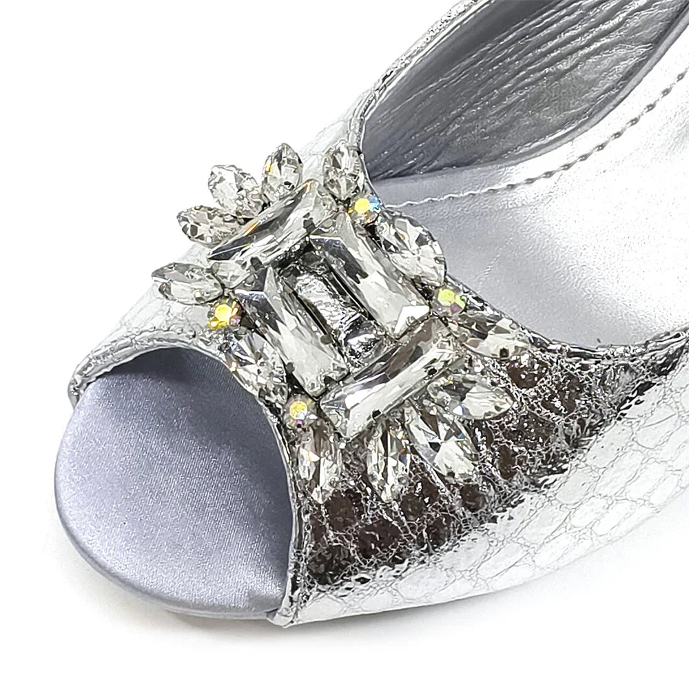 2024 Italian Design Rhinestone-encrusted Ladies Party Shoes And Special Bag High Heels And Dual Purpose Bag Women's Shoes