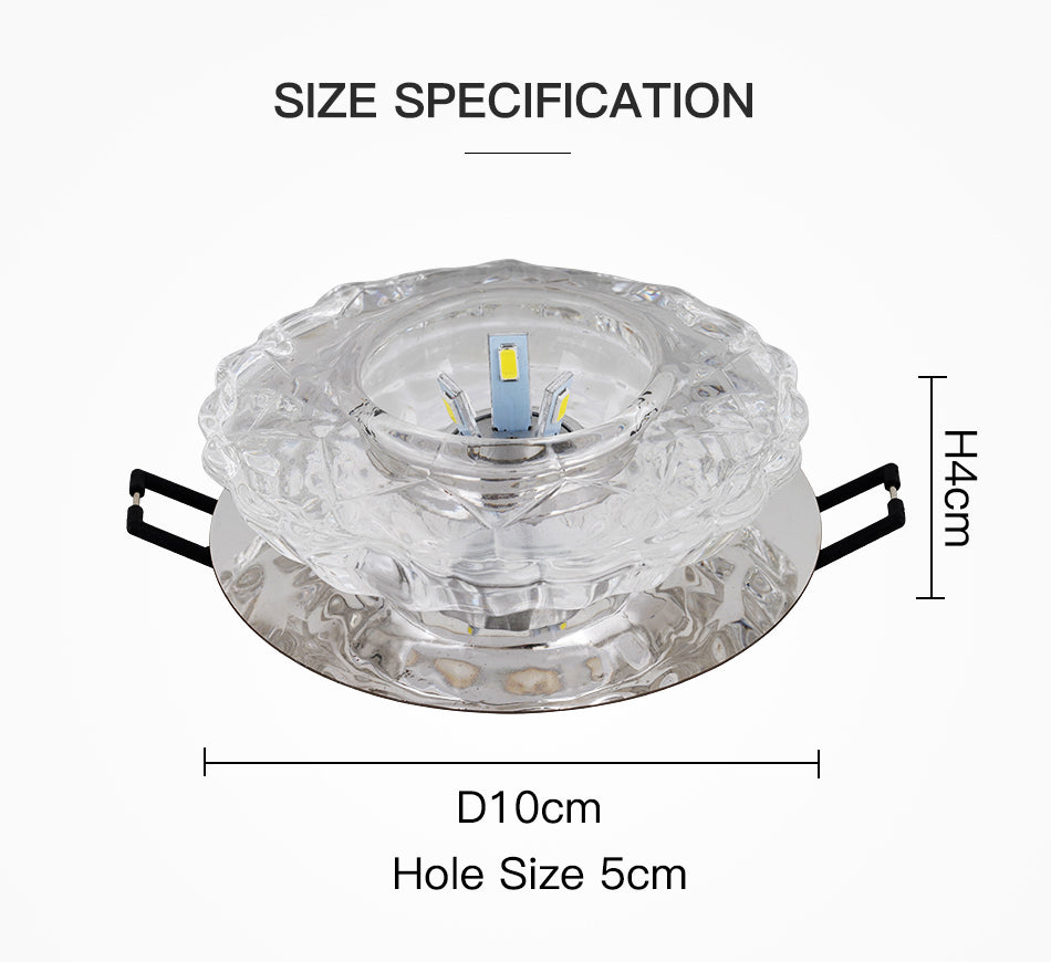 Aisle Flush LED Ceiling Lamp Living Room Crystal Corridor Aisle Lights LED Ceiling Lights Luces Front Techo Balcony Lamp Porch