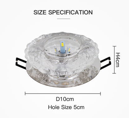 Aisle Flush LED Ceiling Lamp Living Room Crystal Corridor Aisle Lights LED Ceiling Lights Luces Front Techo Balcony Lamp Porch
