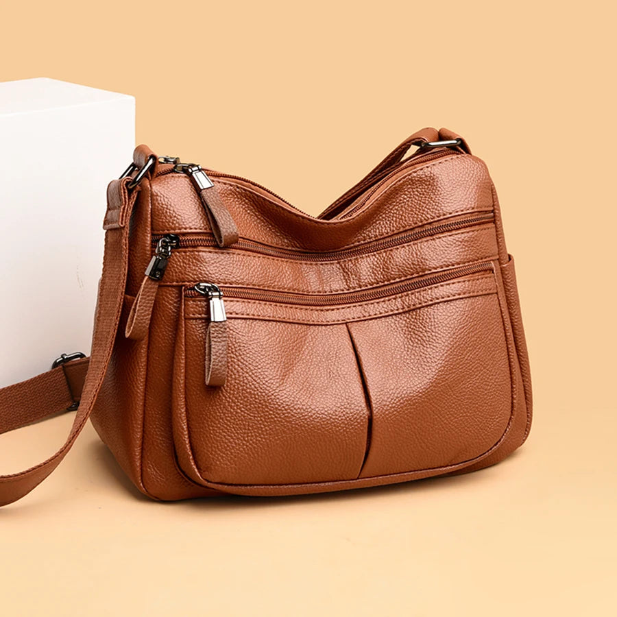 High Quality Genuine Leather Ladies Bags Fashion Purses And Handbags Famous Designer Crossbody Shoulder Bag For Women Sac A Main