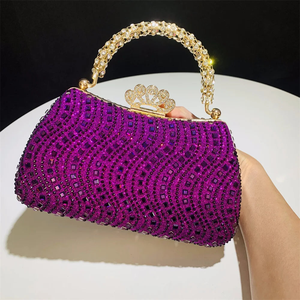 Elegant Purse Trend Luxury Designer Chain Shoulder Bag Women's Handbags Wallets Evening Bags for Wedding Bolso 2026 New Gift
