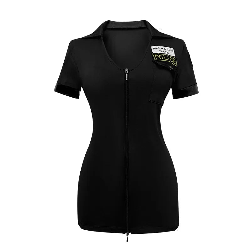 Halloween Sexy Police Officer Costume Cosplay Uniform Party Outfit  Femmes Role Play Fancy Dress Game Holiday Outfits Clothes