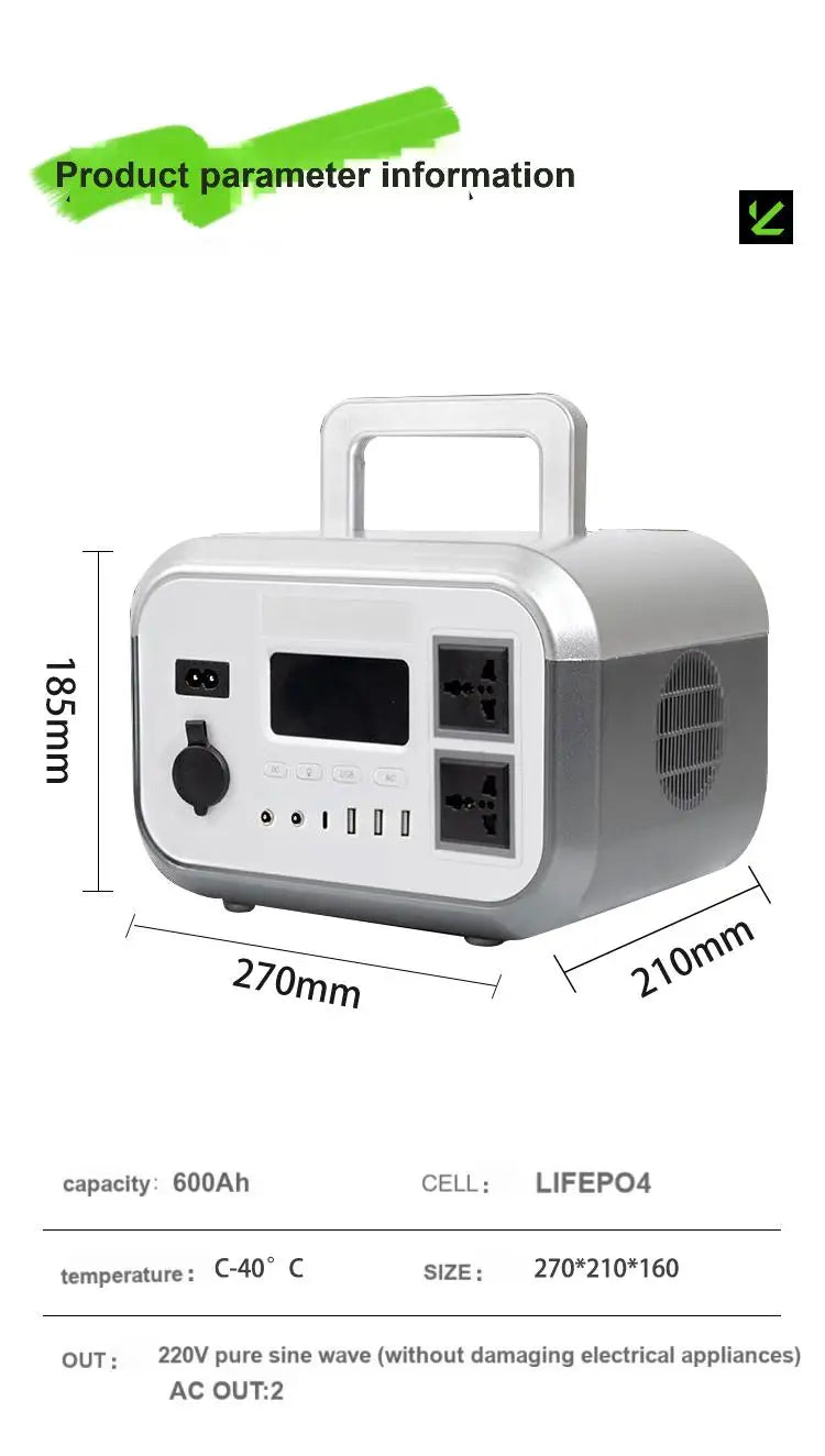 12v50AH Lifepo4 battery Portable power station 60AH Lithium Inverter 220V 500W For Outdoor Camping available mobile 30AH 25AH