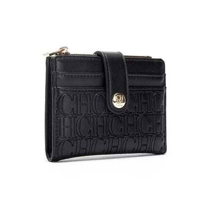 Luxury Brand Classic Retro Square Design Card Case Fashion Button Classic Folding Money Clip Compact Lightweight Luxury Women