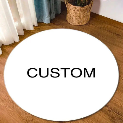 Game CD Rug Round Mat Circle Carpet Bath Mat Black Mat Home Decoration Rugs for Kitchen Carpets for Living Room custom carpet