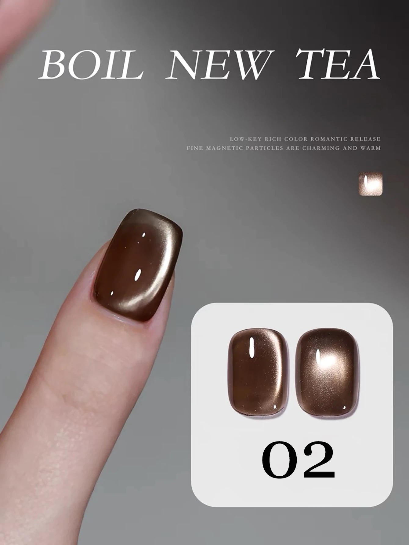1-24pcs WS Romantic Purple Cat Eye Gel Nail Polish New Style Super Flash Versatile Whitening Purple Glass Bead Cat Nail Salon