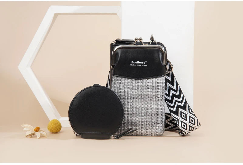 Baellerry New Big Capacity Women Phone Bags Crossbody Shoulder Female Composite Bag Handbag Zipper Coin Pocket Women's Wallet