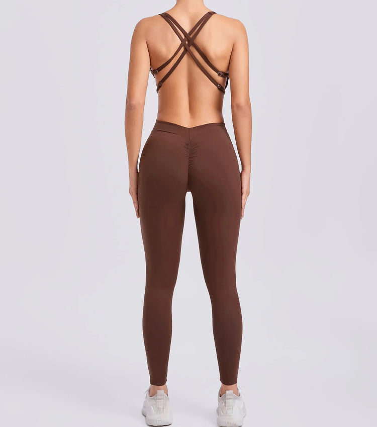 New Long Jumpsuits One Pieces Bodysuit Sexy Female Clothing Sport Fitness Overalls Sweatsuit Youthful Woman Clothes Black Body