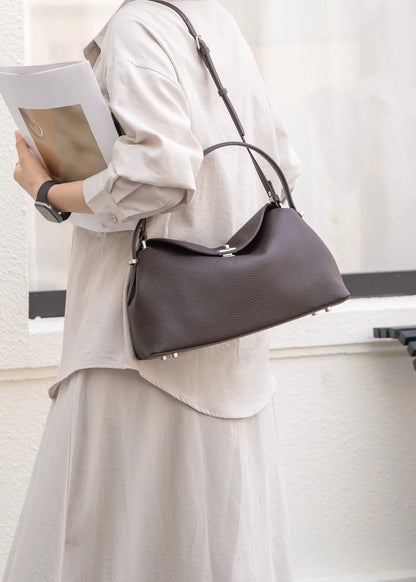Women's Genuine Grade Leather Handbag Luxury Designer Brand Ladies Cowhide Shoulder Crossbody Bags for Woman High Quality New
