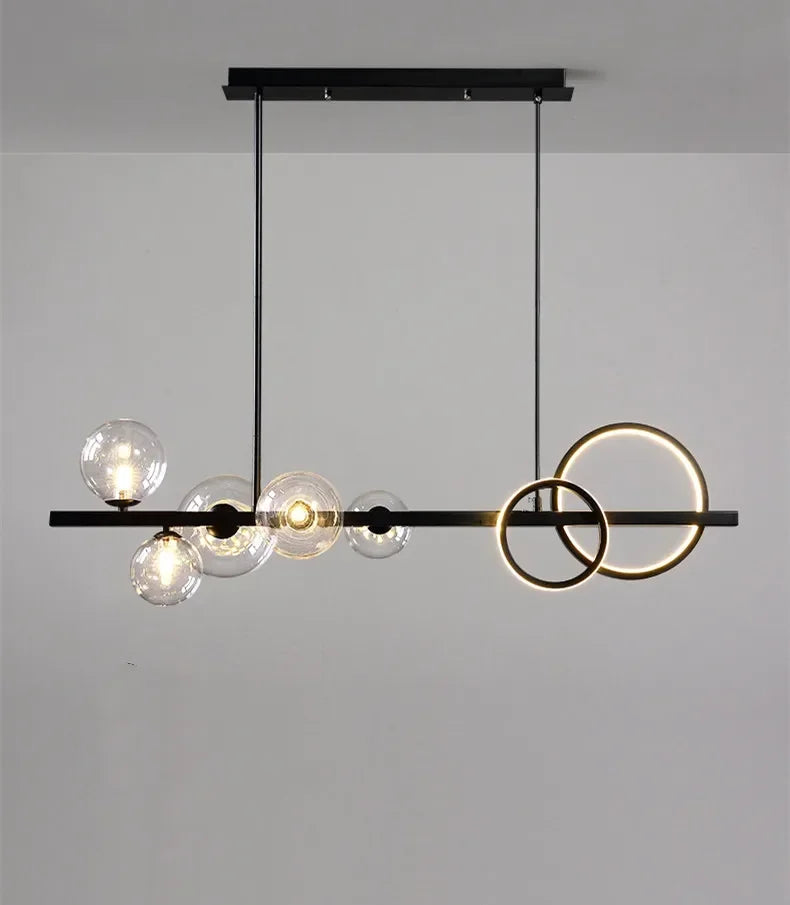 Magic Bean Long Pendant Lights Nordic Restaurant Modern Creative Kitchen Light Luxury Living Room Bar Decor Lighting G9 Bulb