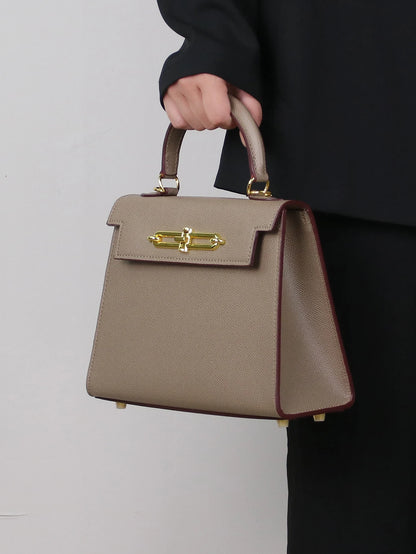 2026 High-End Portable Fashion Ladies Bag Temperament Small Bag Palm Crocodile Handbag OL Commuter Joker Work Bag Light Luxury S