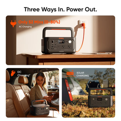 Jackery Portable Power Station Explorer 500 v2 New with 5m Extension Cord, 510Wh, Solar Generator for Outdoors Camping, Travel