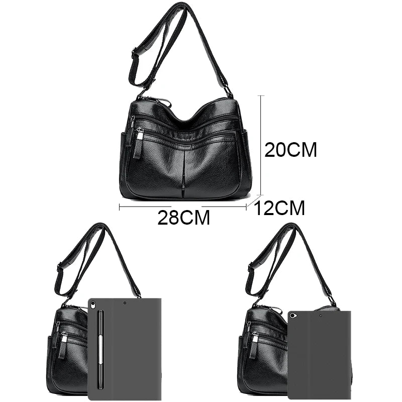 High Quality Genuine Leather Ladies Bags Fashion Purses And Handbags Famous Designer Crossbody Shoulder Bag For Women Sac A Main